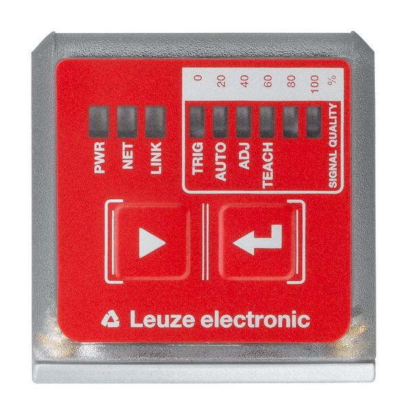 Mit zwei Tasten am Codeleser DCR 200i und einer App auf dem Smartphone soll die Parametrierung erleichtert werden. (Leuze)