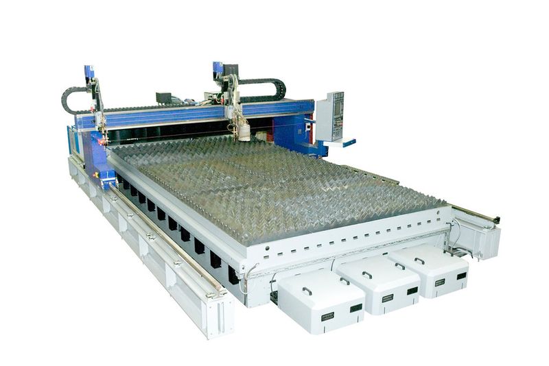 Der Kemtab-Vibro-Schneidtisch ist mit einem automatischen Austragsystem ausgestattet. Anfallende Schlacke und Kleinteile werden am Ende des Tisches in einem Container gesammelt. (Bild: Kemper)