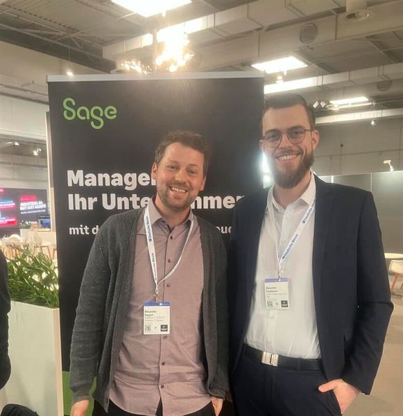 Cloud sei dank! Alexander Trautmann (Sage) sprach mit Alex Siegert (IT-Business) über ERP-Lösungen für die Fertigungsindustrie. (Bild: Vogel IT-Medien)