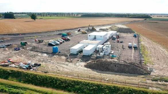 Part of the Viking Link construction site in Lincolnshire, England. (National Grid.)