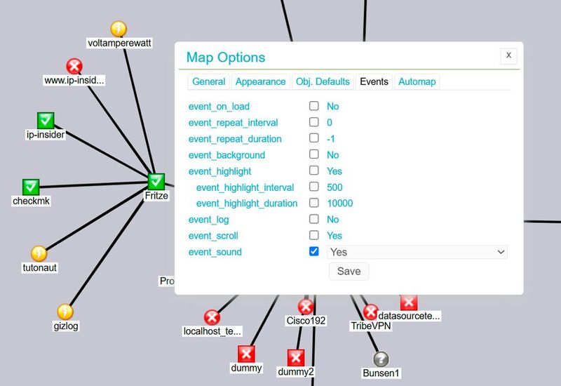 Abbildung 8: NagVis bietet viel mehr, als auf den ersten Blick zu sehen – das Hören kann hier und da nerven. (Bild: Lang | Checkmk)