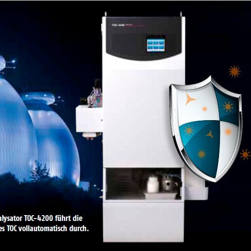 Online-TOC-Analysator TOC-4200 führt die Bestimmung des TOC vollautomatisch durch.