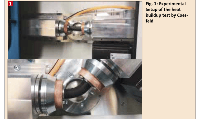 Fig. 1: Experimental Setup of the heat buildup test by Coesfeld(Bild:)