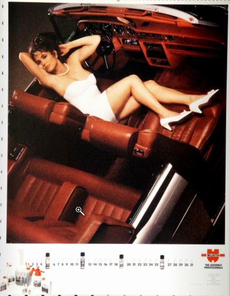 Models und Technik: Der Würth-Kalender 1992. (Bild: Würth)