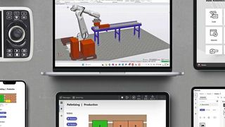 Mit ABB AppStudio können Anwender aller Kenntnisstufen schnell und einfach individuelle, grafische Benutzeroberflächen für Roboter erstellen.  (Bild: ABB Robotics)