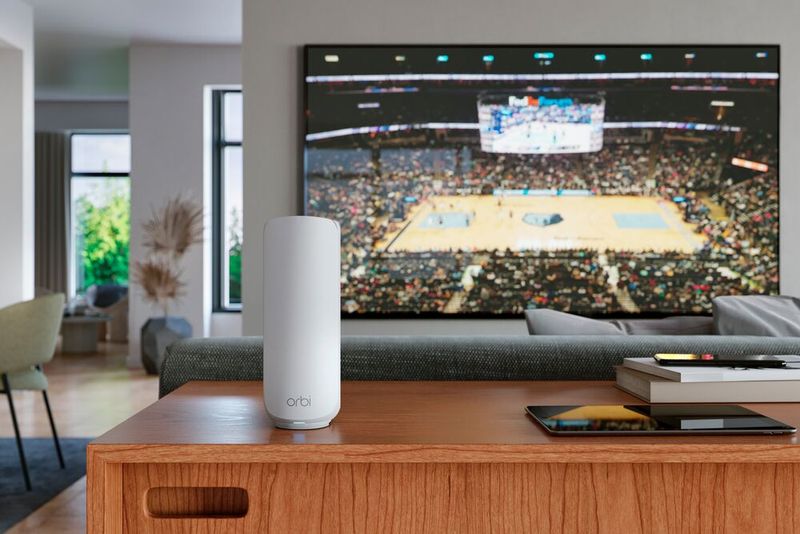 Der Datendurchsatz über Wi-Fi 7 liegt bei maximal 3,6 Gbit/s. Das soll für das 4K-Streaming auf mehrere Bildschirme ausreichen. (Bild: Netgear)