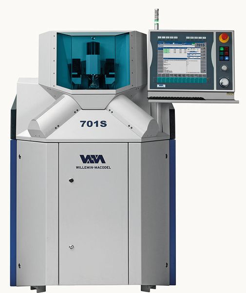 Das Bearbeitungszentrum 701S mit Delta-Kinematik – eine hochpräzise Bearbeitungslösung für die Ansprüche in der Hochgeschwindigkeitsbearbeitung. (Bild: Willemin-Macodel)