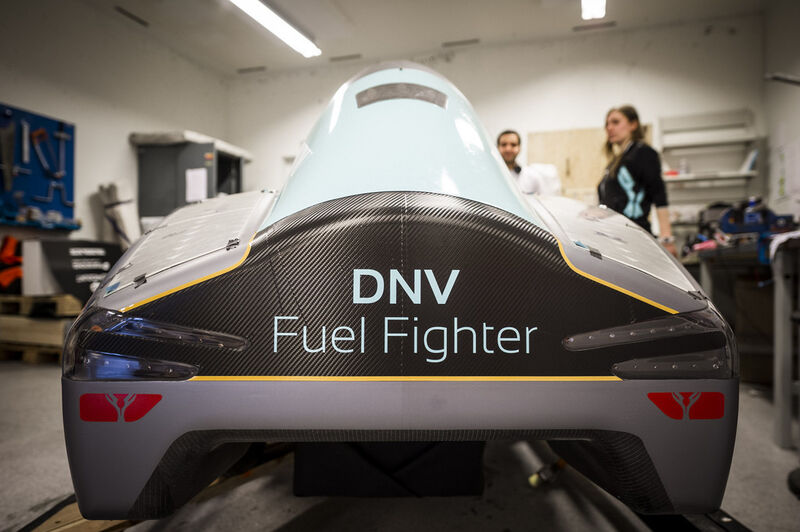 Rückansicht des Wettbewerbsfahrzeugs von Team  NTNU aus Norwegen. (Foto: Shell)