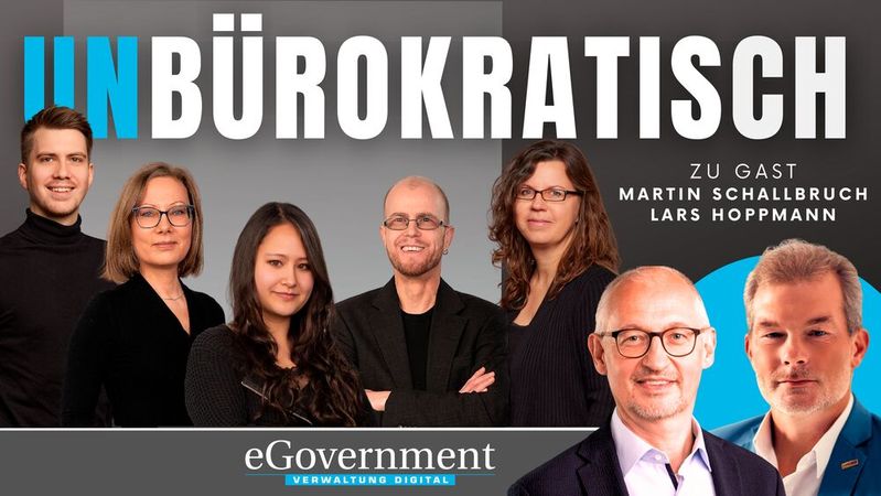 In Folge 58 zu Gast: Martin Schallbruch und Lars Hoppmann.(Bild:  VIT/govdigital/VITAKO)