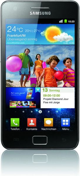 Die nächste Empfehlung des BVT ist das Samsung Galaxy S II. Es sei ein High-End-Smartphone mit maximaler Ausstattung. In dem Smartphone auf neuester Android-Plattform stecke auf kleinstem Raum eine breite Anwendungsvielfalt. Technische Ausstattung und Leistungsfähigkeit seien „state of the art“. Das riesige Touch-Display mache die Technik präzise beherrschbar (Samsung Electronics, ohne Mobilfunk-/Datenvertrag rund 650 Euro). (Archiv: Vogel Business Media)