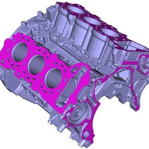 Eine 3D-Technologie ermöglicht  den Schutz sensibler Entwicklungsdaten: Das CAD-Modell vorher.