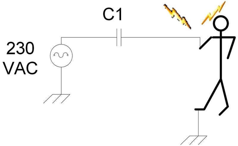 Bild 2: C1 kann das Risiko eines Stromschlags heraufbeschwören