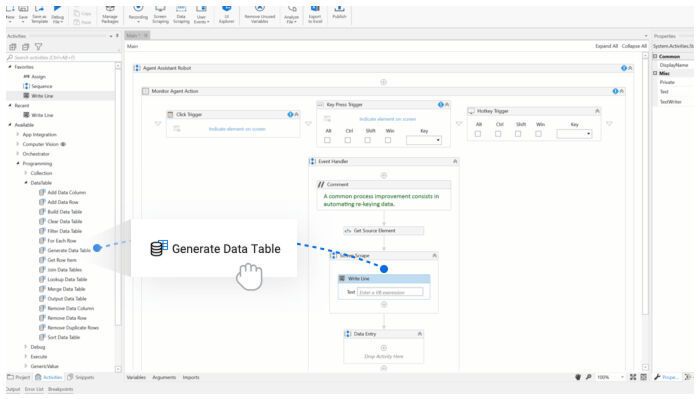 Testfälle lassen sich im UiPath Studio recht einfach per Drag and Drop erstellen. (UiPath)