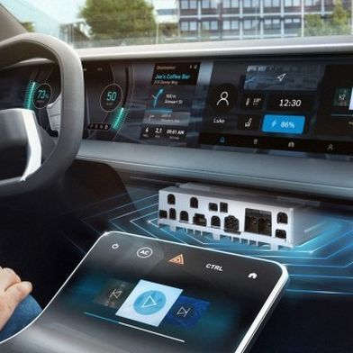 KI-basiertes Cockpit: KI ist nach Einschätzung der Befragten die Technologie sowohl mit größtem positiven als auch größtem negativen Einfluss. (Bild: Bosch)