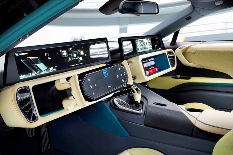Hierzu müsse er nur ‚Push to Drive‘ drücken und das Display zeigt ein ‚M‘ für manuell an, oder der Insasse nimmt die Hände vom Lenkrad und es erscheint ein ‚A‘ für automatisiert. (Foto: ZF TRW)