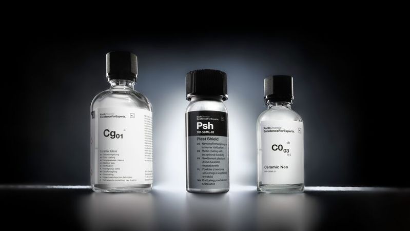 Deri neue KCx-Versiegelungen schützen Lack, Glas und Kunststoff.(Bild:  Koch-Chemie)
