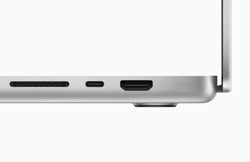 An den schlanken Flanken der MacBooks gibt es jetzt wieder mehr Schnittstellen ... (Apple)