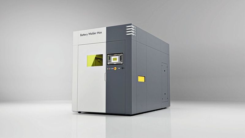 The high-performance laser welding systems in the Battery Welder series from RMA for the large-scale production of batteries. The Battery Welder Max model shown here was specially developed for seamless integration into fully automated battery production lines. (Image:RMA)