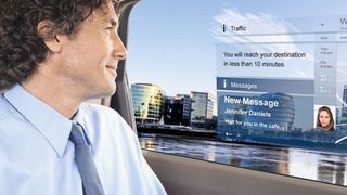 Im Fokus des Projekts SmartVIZ stehen Anwendungen zur Visualisierung für den Fahrzeuginnenraum, womit hochauflösende Darstellungen auf transparentem Hintergrund ermöglicht werden. (Osram Opto Semiconductors)