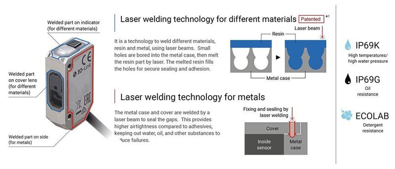 Die patentierten Laserschweißtechnologien der Firma sollen die Abdichtung und Haftung zwischen den Gehäuseteilen verbessern. (Omron)