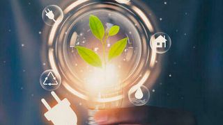 A Renewstable power plant produces electricity using local sources of clean energy to fully sustain the local needs and reducing exposure to oil price volatility.   (©sitthiphong - stock.adobe.com)