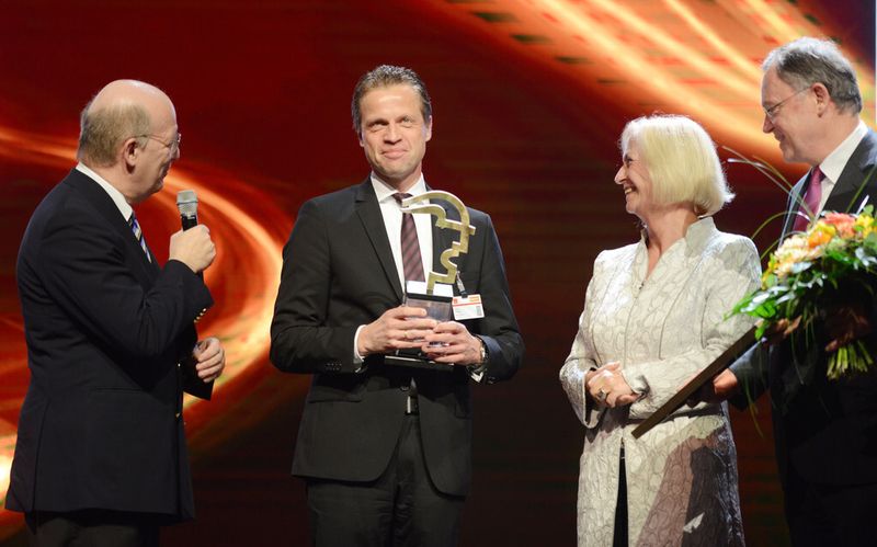 Gewinner des Hermes Award 2014 ist die SAG GmbH. (Bild: Deutsche Messe)