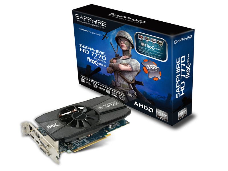 Grafikkarte Sapphire FleX HD7770GHz Edition, UVP 139 Euro (Bild: Sapphire)