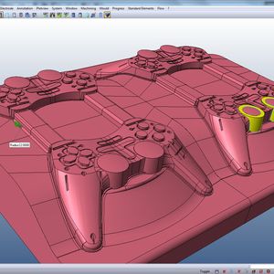 Editieren eines Werkzeuges mit vier Kernen.