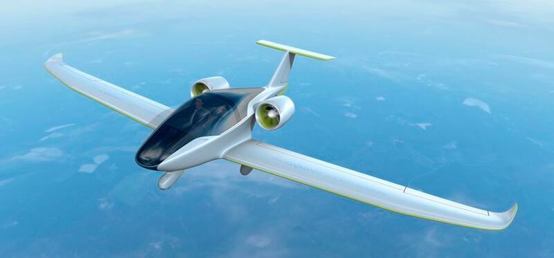 Das Elektro-Flugzeug E-Fan 2.0 von Airbus soll mit 120 Lithium-Polymer-Akkus eine Flugzeit zwischen 45 bis 60 min ermöglichen. Die Version 4.0 ist bereits in der Entwicklung. (Airbus)