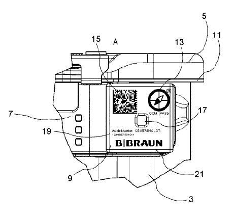 Tag für Tracking und Navigation eines Medizinprodukts(Bild:  Aesculap/DPMA)