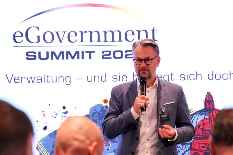 ... sowie von FITKO-Präsident Dr. André Göbel zum Thema EfA und Marktplätze.    (©Vogel IT-Akademie)