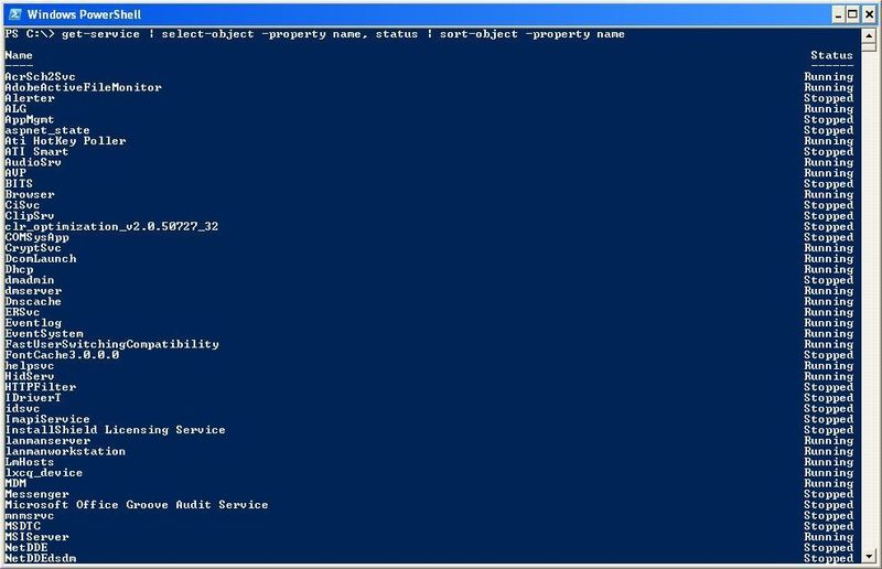 Eine Reihe von Cmdlets liefert Informationen zu den Windows-Diensten (Archiv: Vogel Business Media)