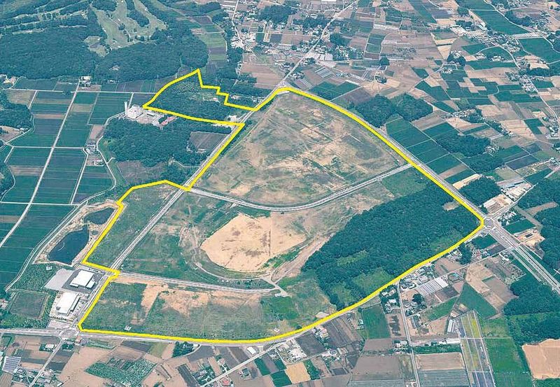 Luftaufnahme des von Fanuc erworbenen Gelände im Industriepark Mibu-hanyuda. (Bild: Fanuc)