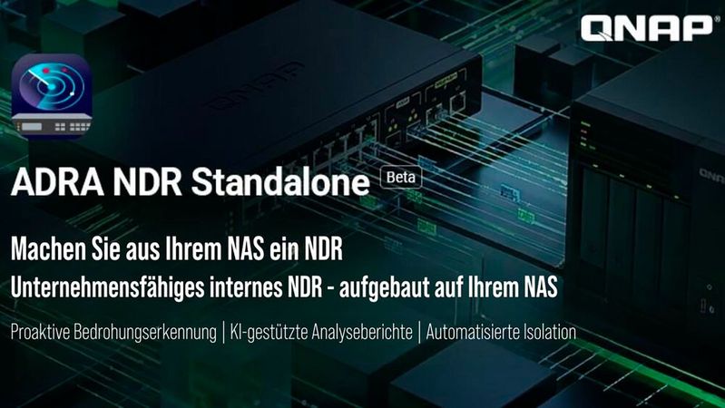ADRA NDR Standalone soll die Barrieren für die interne Netzwerksicherheit senken.(Bild:  QNAP)