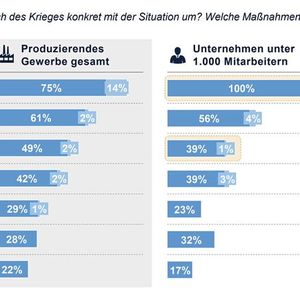 Alle befragten KMU haben die Beziehungen zu russischen Lieferanten abgebrochen.(Bild:  FTI-Andersch Supply Chain Barometer 2022)