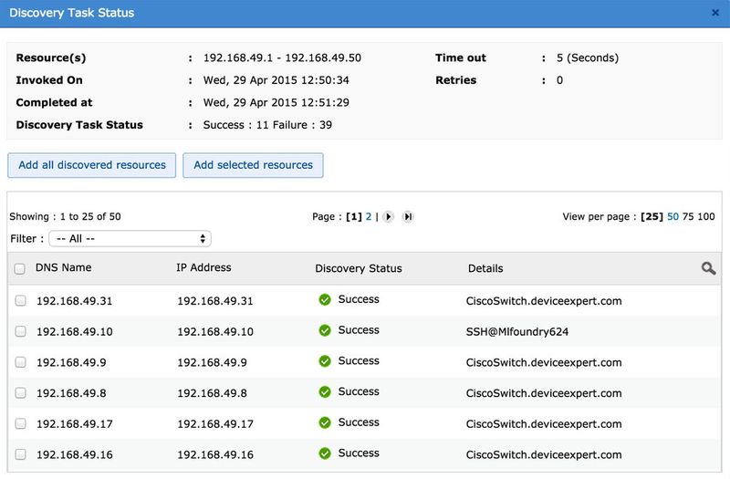 Ressource Discovery (ManageEngine)