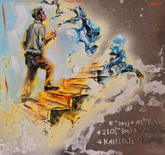 Erhielt einen der Hauptpreise: „Was Gegensätze hinterlassen“ von Vanessa, 23 Jahre.(Bild:  Chemieverbände Rheinland-Pfalz)