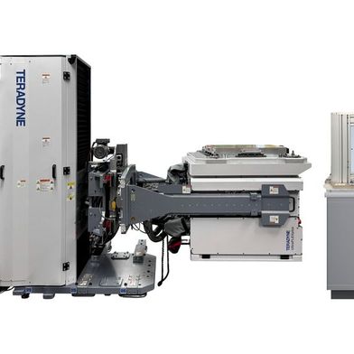 The "Iris 100" test system for high-precision volume production of microLEDs uses a spectrometer and a high-resolution camera. (Image:Teradyne)