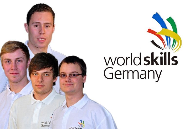 Experte: Patrick Böhler; Teilnehmer: Heiko Mühl, Patrick Güntert, Johannes Wißgott (Bild: World-Skills Germany)