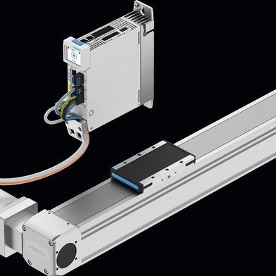 Alles aus einem Guss: Regler, Motor und die Achse sind perfekt aufeinander abgestimmt. (Bild: Festo)