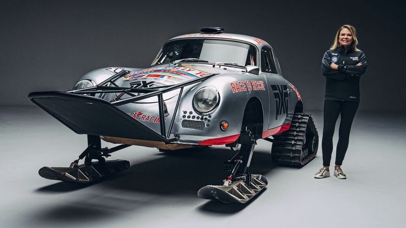 Letzte und anspruchsvolle Etappe ihrer „Project 356 World Rally Tour“: Demnächst möchte Hobbyrennfahrerin Renée Brinkerhoff mit ihrem 65 Jahre alten 356er durch die Antarktis fahren. Letzte und anspruchsvolle Etappe ihrer „Project 356 World Rally Tour“: Demnächst möchte Hobbyrennfahrerin Renée Brinkerhoff mit ihrem 65 Jahre alten 356er durch die Antarktis fahren.