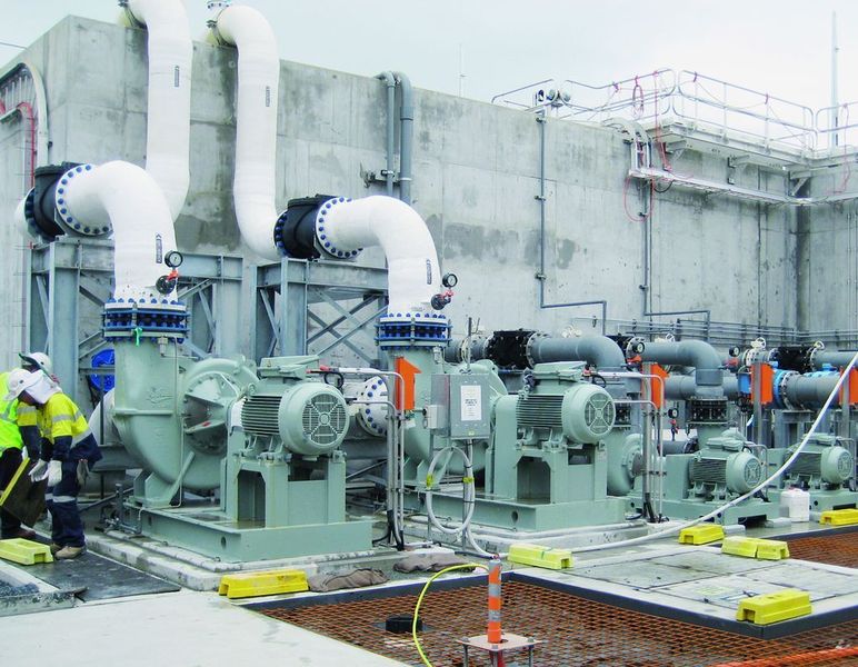 Neue Pumpanlagen pumpen das Trinkwasser über eine 24 km lange Rohrleitung in das Trinkwassernetz.  (Bild: Wago)