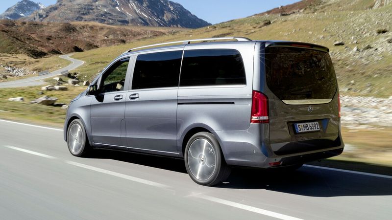 Platz 1 bei den Großraum-Vans: Mercedes-Benz V-Klasse, 1.631 Neuzulassungen (Bild: Daimler)