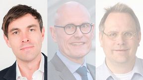 Die Keynote-Speaker Prof. Dr.-Ing. Wilhelm Bauer, Prof. Dr. Marco Gercke, Dr. Klaus Höffgen, Pascal Matzke und Dr. Suzanna Randall [v.l.n.r] des Enterprise Workspace Summits im Portrait. Heute: der Visionär und Berater Prof. Dr. Marco Gercke. (Bild: VIT)