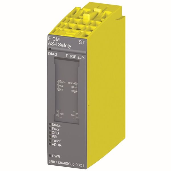 Kompakter geht es kaum: Als fehlersichere Ergänzung für das Modul CM AS-i Master in der dezentralen Peripherie ET 200SP gibt es nun das Modul F-CM AS-i Safety ST, das die Verbindung zwischen AS-i und Profinet auf Basis von Profisafe übernimmt. (Siemens)