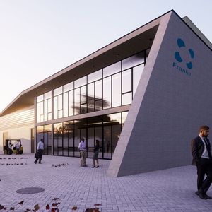 So wird das Franke-Werk-6 mal aussehen, das in der Bahnstraße in Aalen jetzt entsteht.(Bild:  Franke)