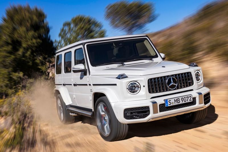 Auch für Ausflüge auf unbefestigtem Terrain bietet der Mercedes-AMG G 63 souveränes Rüstzeug. (Bild: Mercedes)
