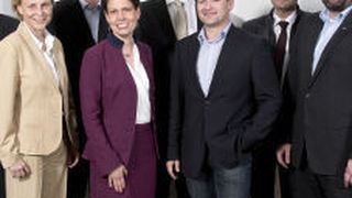 Von links: Jean Huby (Ocean Breeze Energy), Thomas Haukje (Nordwest Assekuranzmakler GmbH & Co. KG), Irina Lucke (EWE), Dr. Klaus Meier (wpd AG), Dr. Antje Wagenknecht (Fraunhofer IWES), Jens Assheuer (WindMW), Thorsten Rönner (BVT Bremen GmbH), Dr. Knud Rehfeldt (Deutsche WindGuard GmbH), Thorsten Schwarz (ALSTOM Grid), Norbert Giese (Senvion SE). (Bild: WAB)