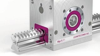 Auf der Automatica stellt Leantechnik unter anderem sein laufruhiges Zahnstangengetriebe lifgo SVZ vor. (Leantechnik)