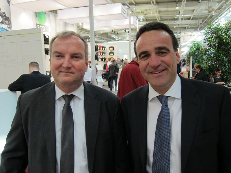 (v. r.) Marcus Adä, Ingram Micro, und Thomas Retzlaff, Cisco (Bild: IT-BUSINESS)